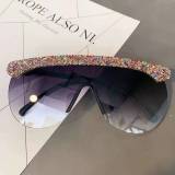 Fashion Diamond Bar Stage Sunglasses 17991010