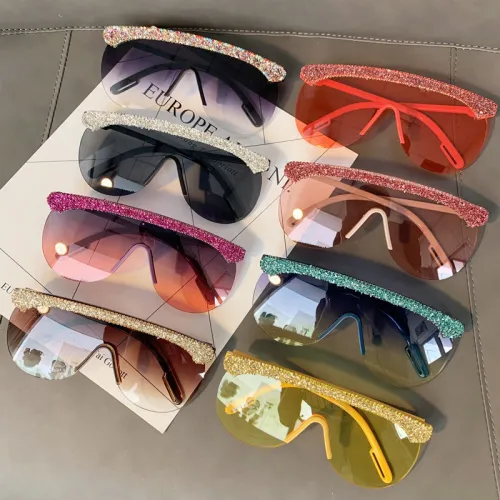 Fashion Diamond Bar Stage Sunglasses 17991010