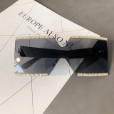 Fashion Diamond Square Oversize Sunglasses 1795106