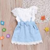 Women's White Lace Sleeveless Bodysuits Bodysuit Outfit Outfits TDE3344A