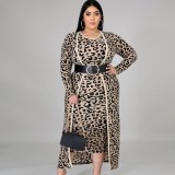 Women Leopard Printing Two Piece Bodysuits Bodysuit Outfit Outfits P5059610