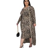 Women Leopard Printing Two Piece Bodysuits Bodysuit Outfit Outfits P5059610