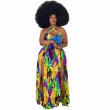 Summer Women Digital Printed Sexy Dress Dresses P507586