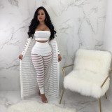 Fashion Hollow Out Sexy Women 3 Piece Bodysuits Bodysuit Outfit Outfits S336576