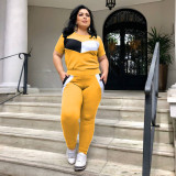 Women's Short Sleeve 2-Piece Bodysuits Bodysuit Outfit Outfits P507384