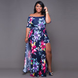 Fashion Summer Women Flower Printed Dress Dresses S307485