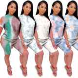Women 2 Piece Print Tie-Dye Bodysuits Bodysuit Outfit Outfits M107586