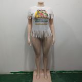 Fashion Women Letter Printed T-Shirt Top Tops P501324