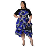 Fashion Colorful Printing Dress Dresses DZ0213