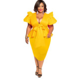 Women's Popular Short Sleeve Dress Dresses D106273
