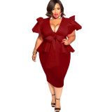 Women's Popular Short Sleeve Dress Dresses D106273