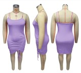 Women O Neck Strap Summer Sexy Dress Dresses J6049510