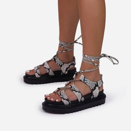 Summer Women Cross Tied Ankle Strap Sexy Sandals