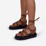 Summer Women Cross Tied Ankle Strap Sexy Sandals