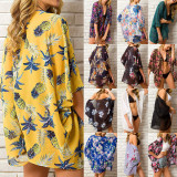 Women's Printed Seaside Sunscreen Shirt Shawls LWZ00991010