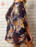 Women's Printed Seaside Sunscreen Shirt Shawls LWZ00991010