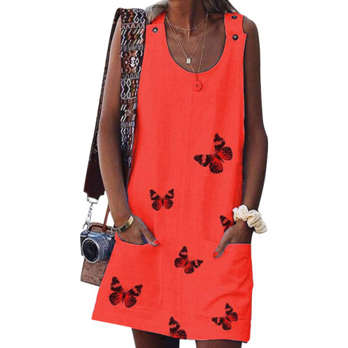Fashion Gray Color Pencil Butterfly Dress Dresses LWZ902233