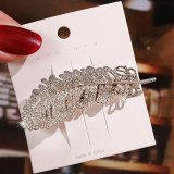 Female Temperament Diamond Feather Hairpin Hairpins S12839