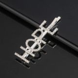 Words Bling Bobby Rhinestone Crystal Letter Hairpin Hairpins 707283