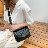 Women PU Leather Wide Shoulder Strap Square Handbags 605263