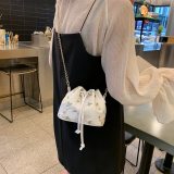 Women Lace Crossbody Bucket Shoulder Handbags