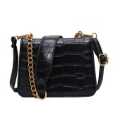 Crocodile Pattern Chain Small Square PU Leather Women's Handbags 962132