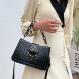 Women PU Leather Crossbody Chains Messenger Handbags 604051