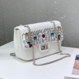 Fashion Crystal Evening Messenger Shoulder Handbags 6698109