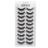 Fashion 10 Pairs Natural Faux Eyelases 3DF21526