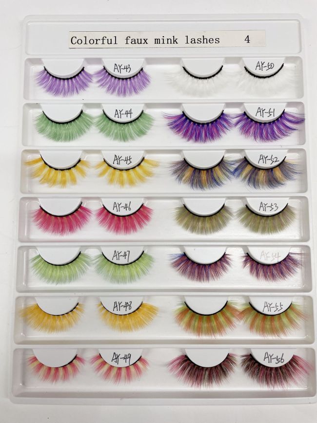 Fashion Colorful Faux Eyelashes AY7485