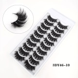 Fashion 3D 10 Pairs Natural Faux Eyelases 3DF05566