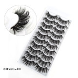 Fashion 3D 10 Pairs Natural Faux Eyelases 3DF05566
