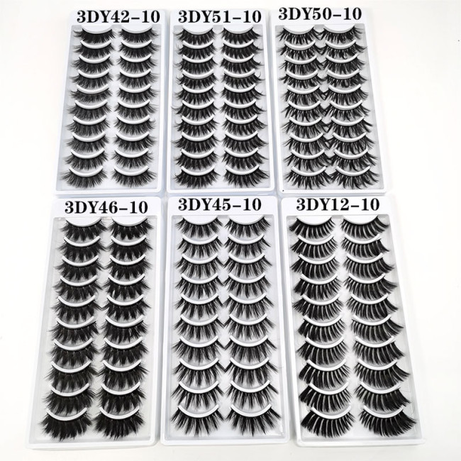 Fashion 3D 10 Pairs Natural Faux Eyelases 3DF05566