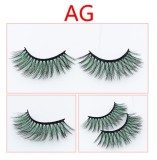 Fashion Colorful Mink Velvet False Eyelashes I9-Z2637