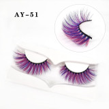 Fashion Colorful Faux Eyelashes AY7485