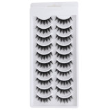 Fashion 10 Pairs Natural Faux Eyelases 3DF21526