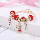 Fashion Christmas Red Candy Reindeer Pendant Bracelet Bracelets SZ00516