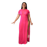 Fashion Short Sleeve Sexy Beach Dress Dresses SMR9309110