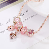 Women Rose Gold Rhinestone Crystal Bracelet Bracelets S0991010