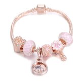 Women Crystal Charm Bracelet Heart Bracelets S10112