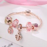 Women Rose Gold Rhinestone Crystal Bracelet Bracelets S0991010