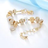 Gold Heart Women Handmade Charm Bracelet Bracelets S07889