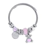 Romantic Bear Charm Bracelet Stainless Steel Bracelets GS8096107