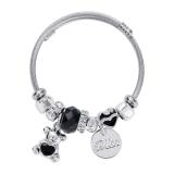 Romantic Bear Charm Bracelet Stainless Steel Bracelets GS8096107