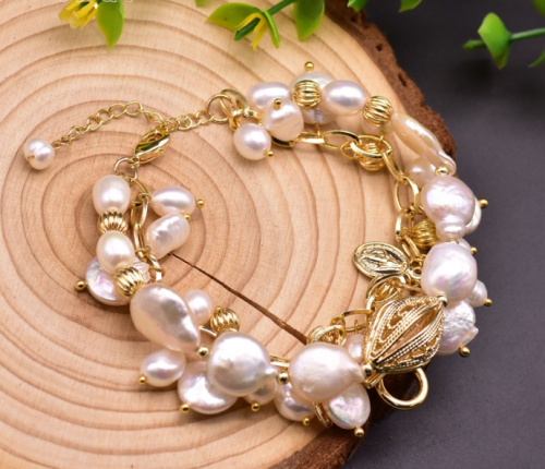 Fashion Natural Pearl Bracelet Bracelets GB021829