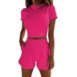 Women's Short Sleeve 2-Piece Bodysuits Bodysuit Outfit Outfits AL88001829