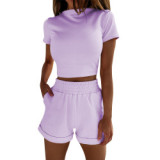 Women's Short Sleeve 2-Piece Bodysuits Bodysuit Outfit Outfits AL88001829