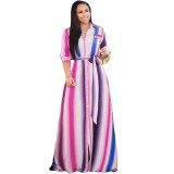 Women Summer Print Long Dress Dresses YF101728