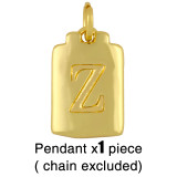 18K Gold Plated Personality Lucky Letter A-Z Pendant Necklaces nks3647