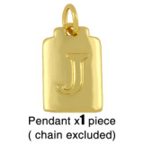 18K Gold Plated Personality Lucky Letter A-Z Pendant Necklaces nks3647